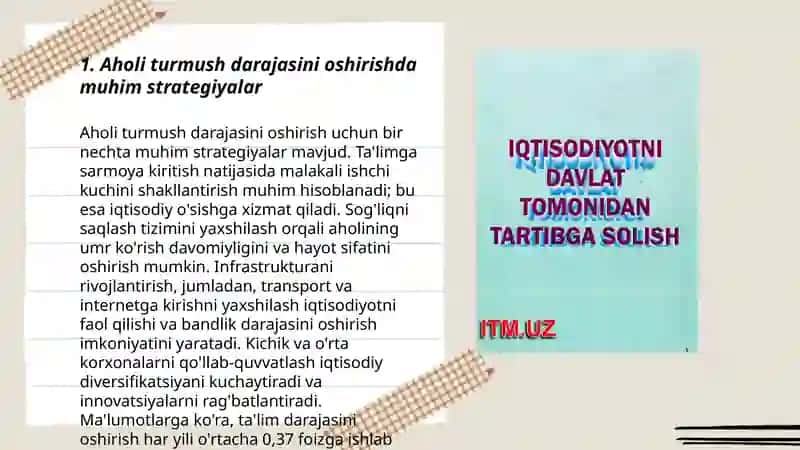 Aholi farovonligi oshirish 3