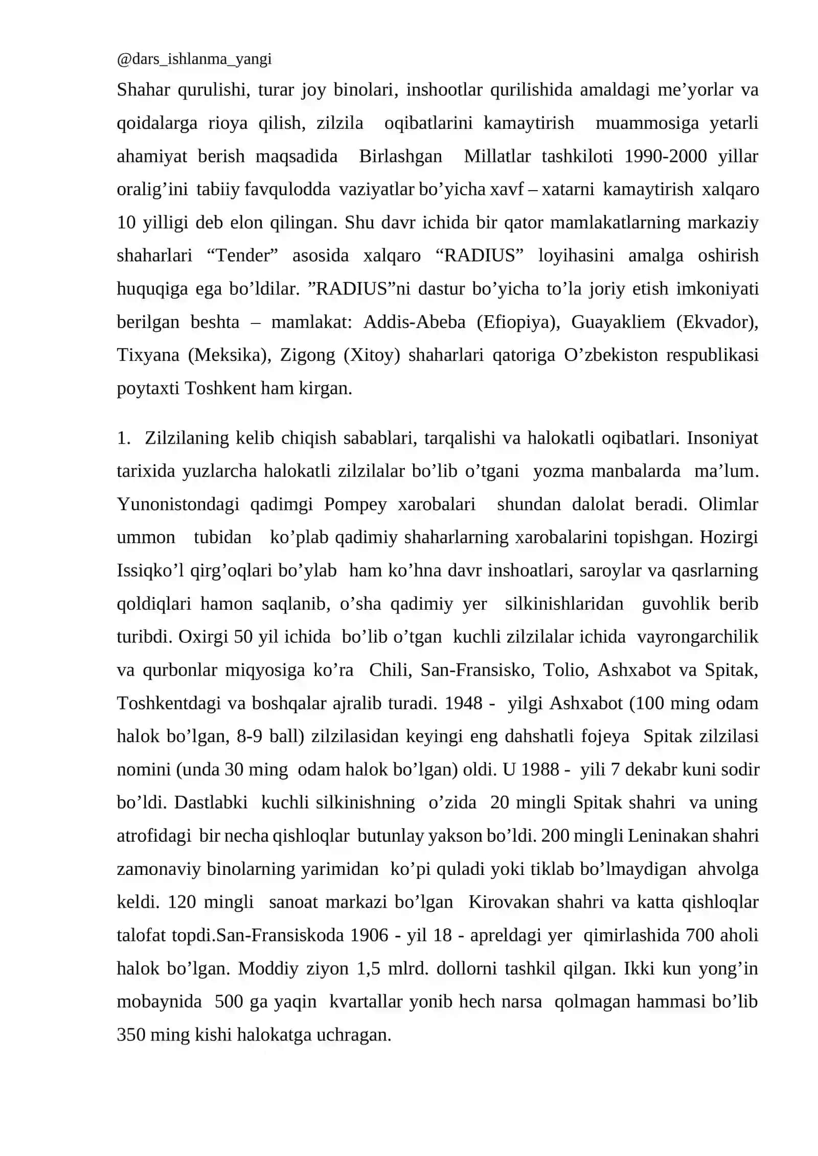 Tabiiy xavfli hodisalar va ularning turlari 3