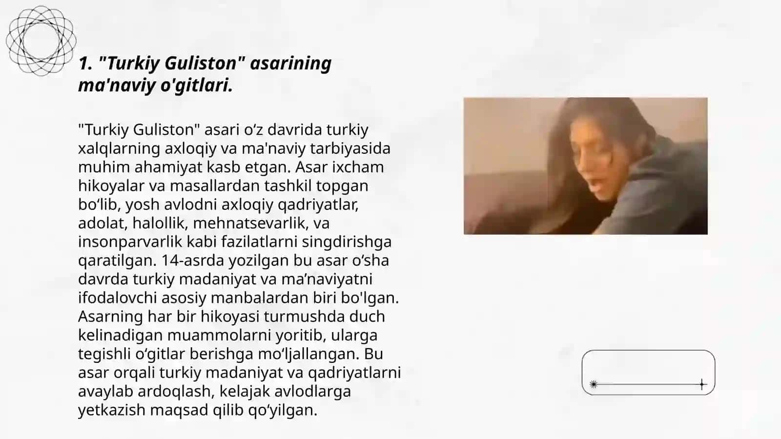 Turkiy Guliston yoxud axloq' asarining tarbiyaviy ahamiyati 3