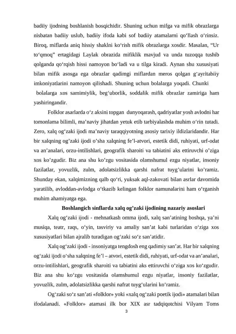 Xalq og‘zaki ijodi janrlar 3
