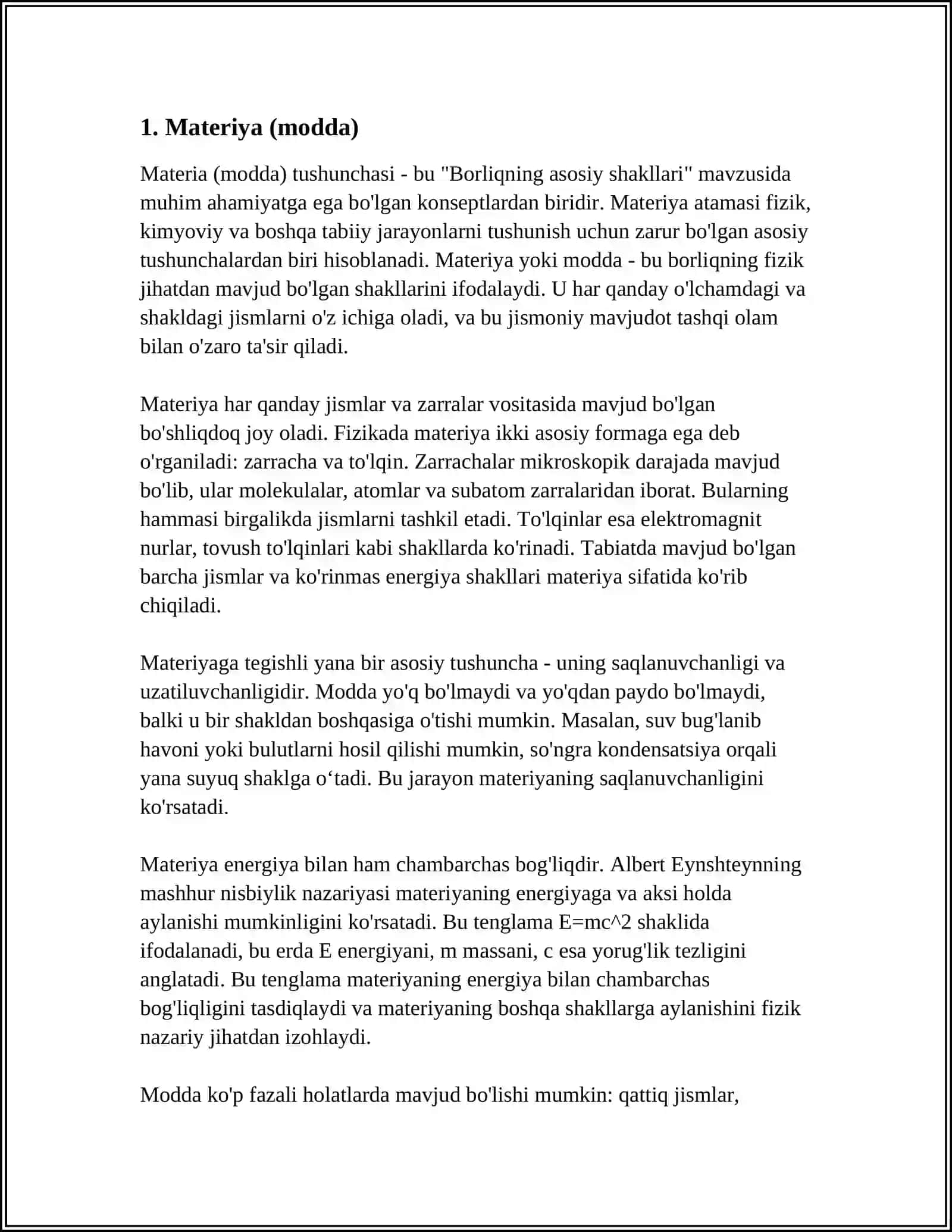 BORLIQNING ASOSIY SHAKLLARI 3