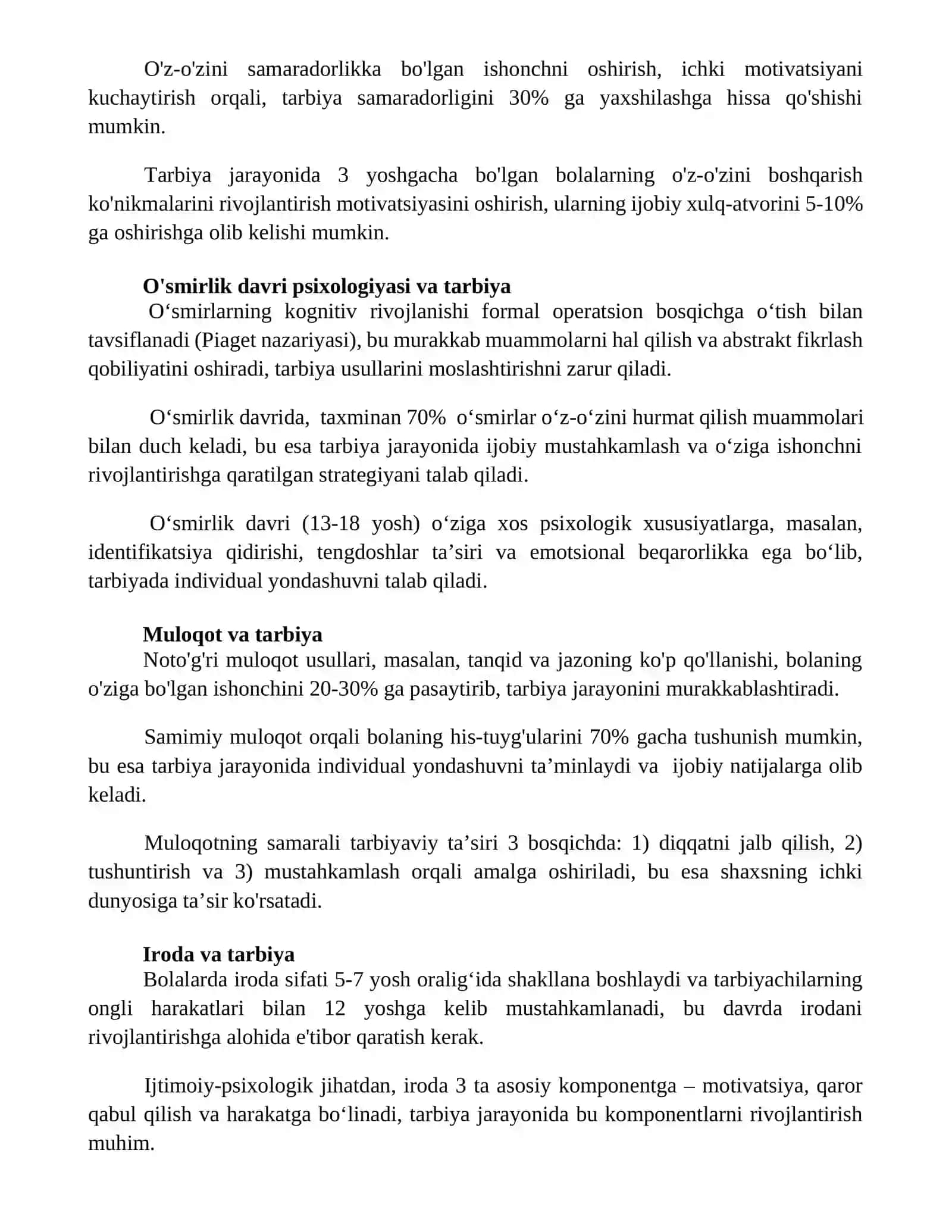 Tarbiya jarayonining psixologik asoslari 3