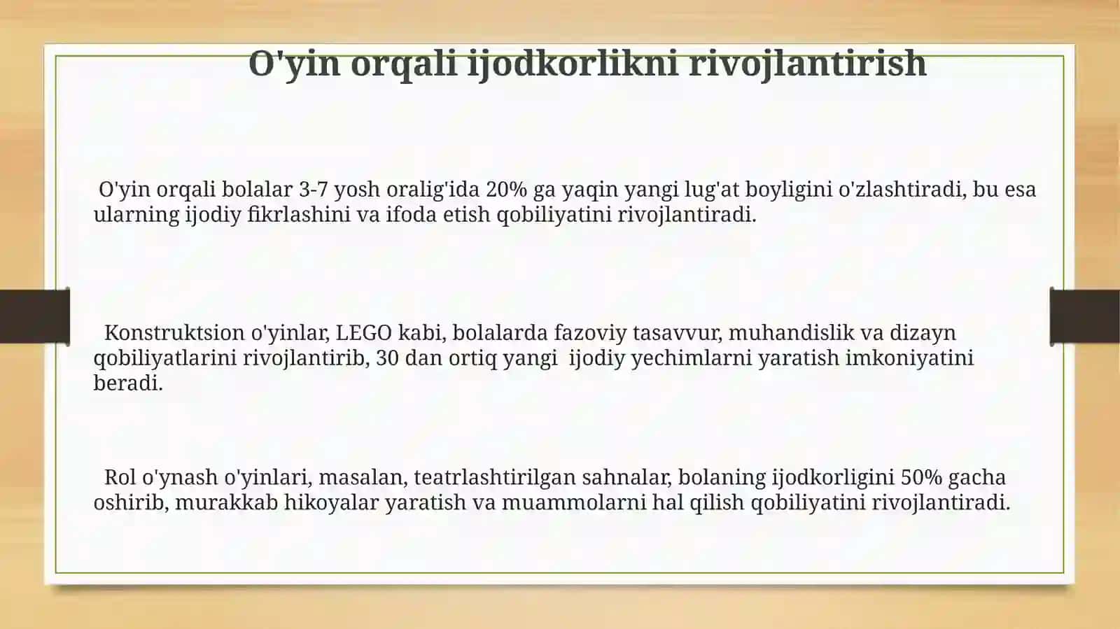 Bolaruhiyrivojlanishidaoʻyinningahamiyati 3