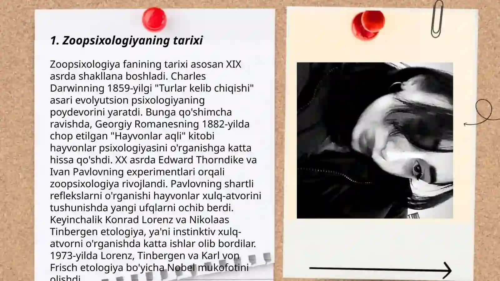 Zoopsixologiyaning o’raganish silani 3