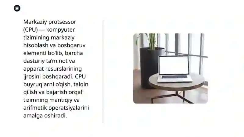 MARKAZIY PROTSESSOR (CPU) VAZIFALARI 3