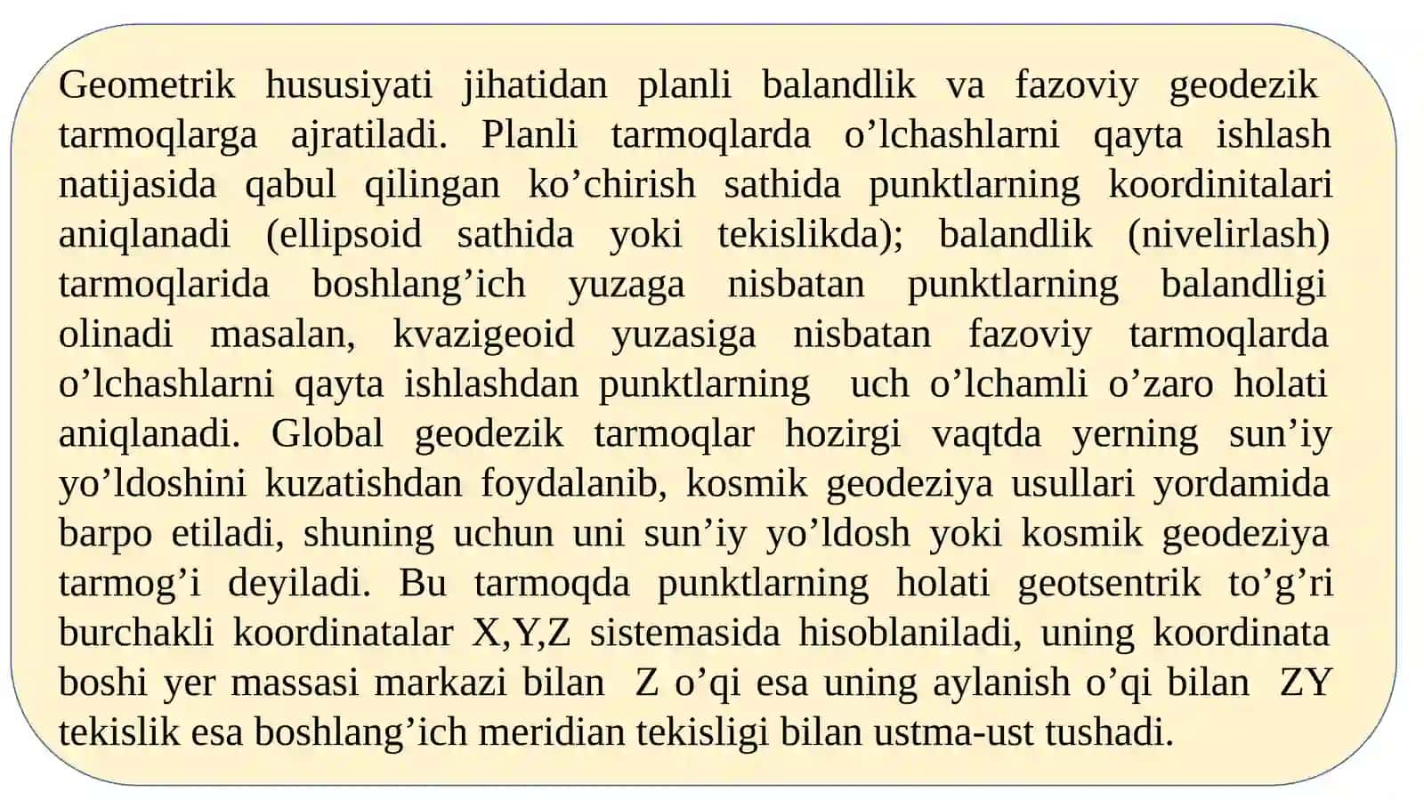 Geodezik tarmoqlar va ularning ahamiyati 3