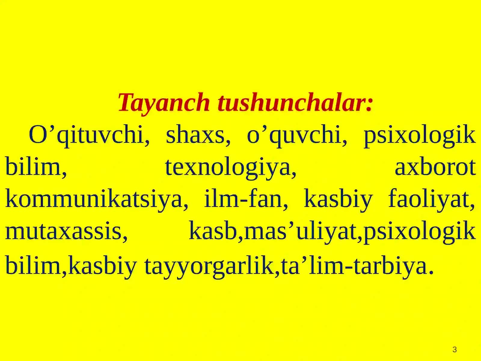 O’QITUVCHI SHAXSIGA QO’YILGAN PROFESSIONAL TALABLAR 3