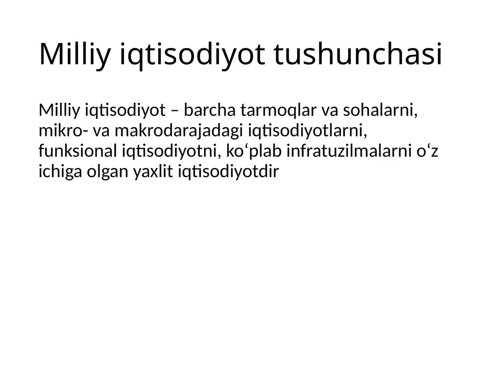 MILLIY IQTISODIYOT VA UNING MAKROIQTISODIY O‘LCHAMLARI 3