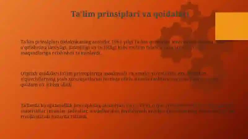 Ta’lim tamoyillari va qoidalari 3