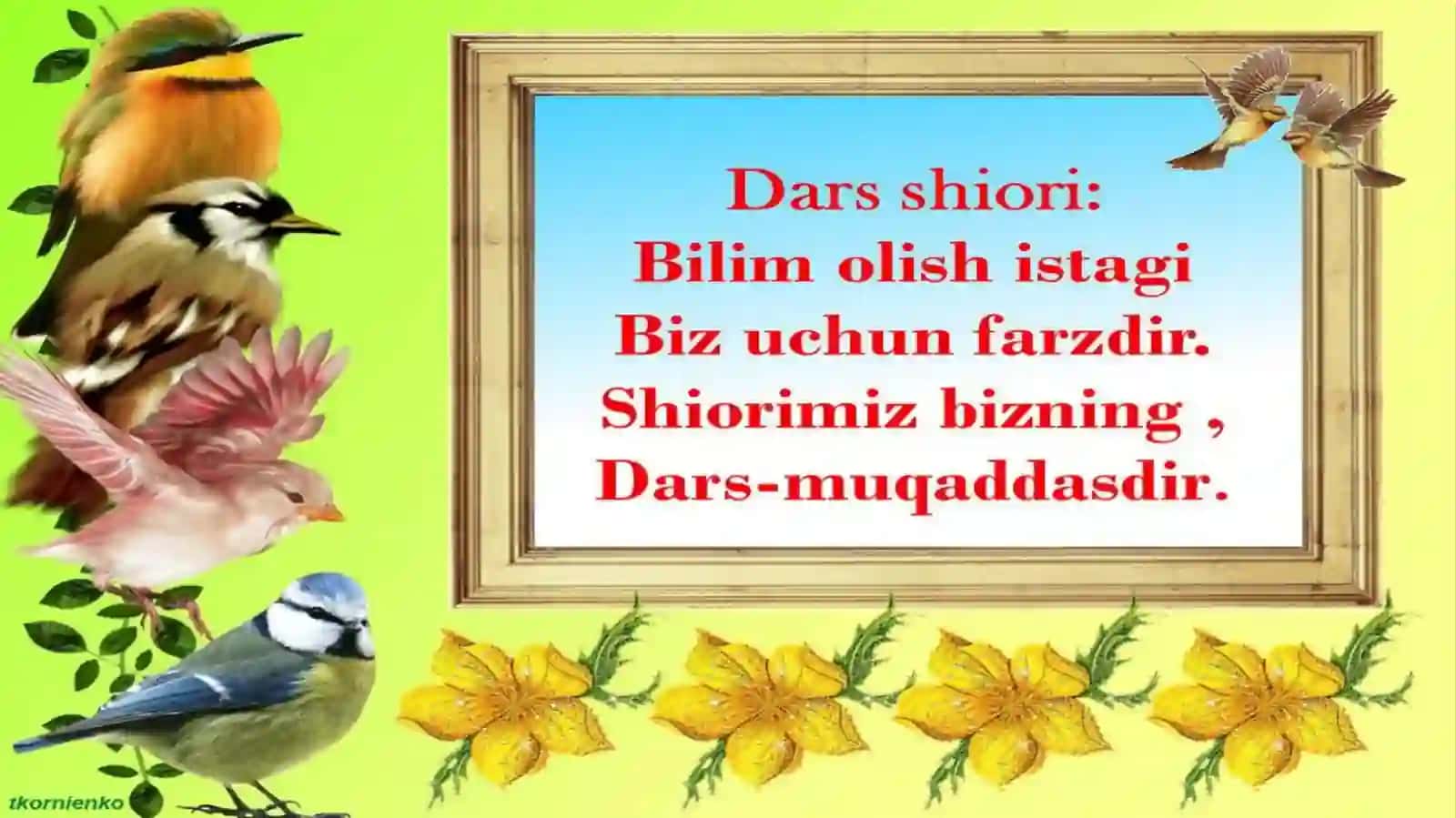 O‘zbektili Taomlanish 3