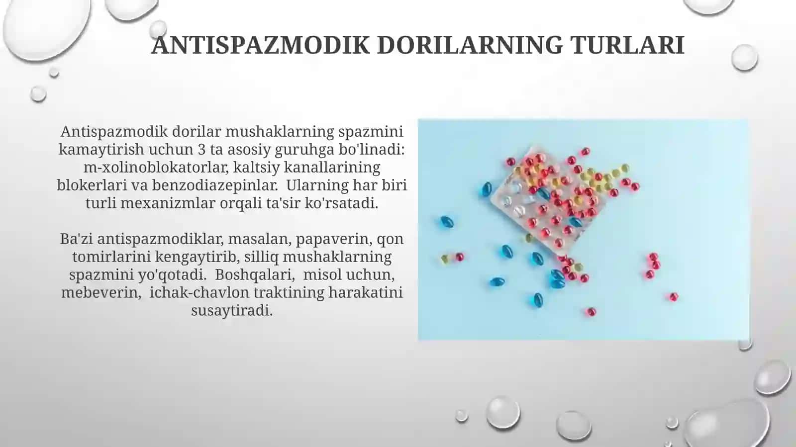 Antispazmodik dorilar 3