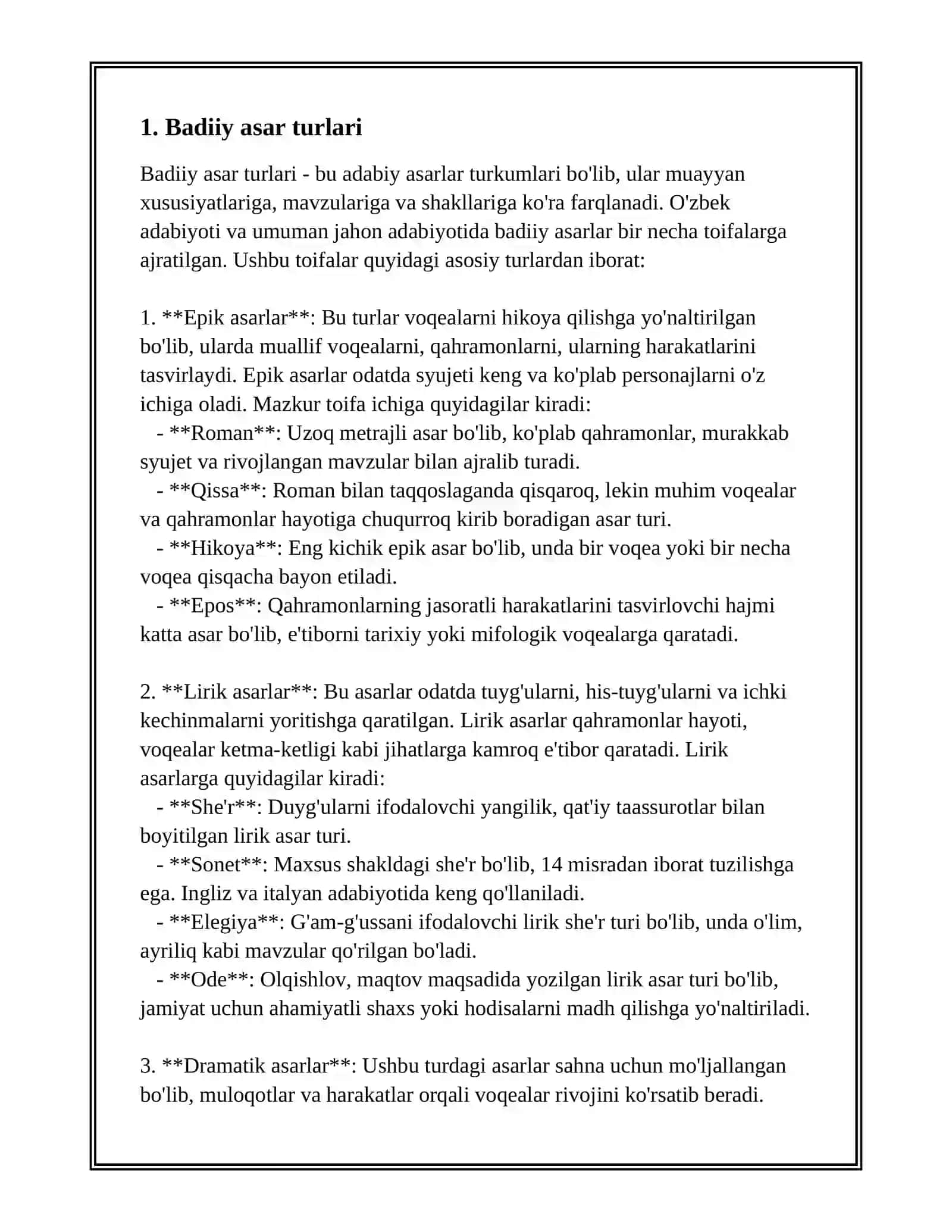 BADIIY ASAR TUZILISHI VA OBRAZLAR TASNIFI 3