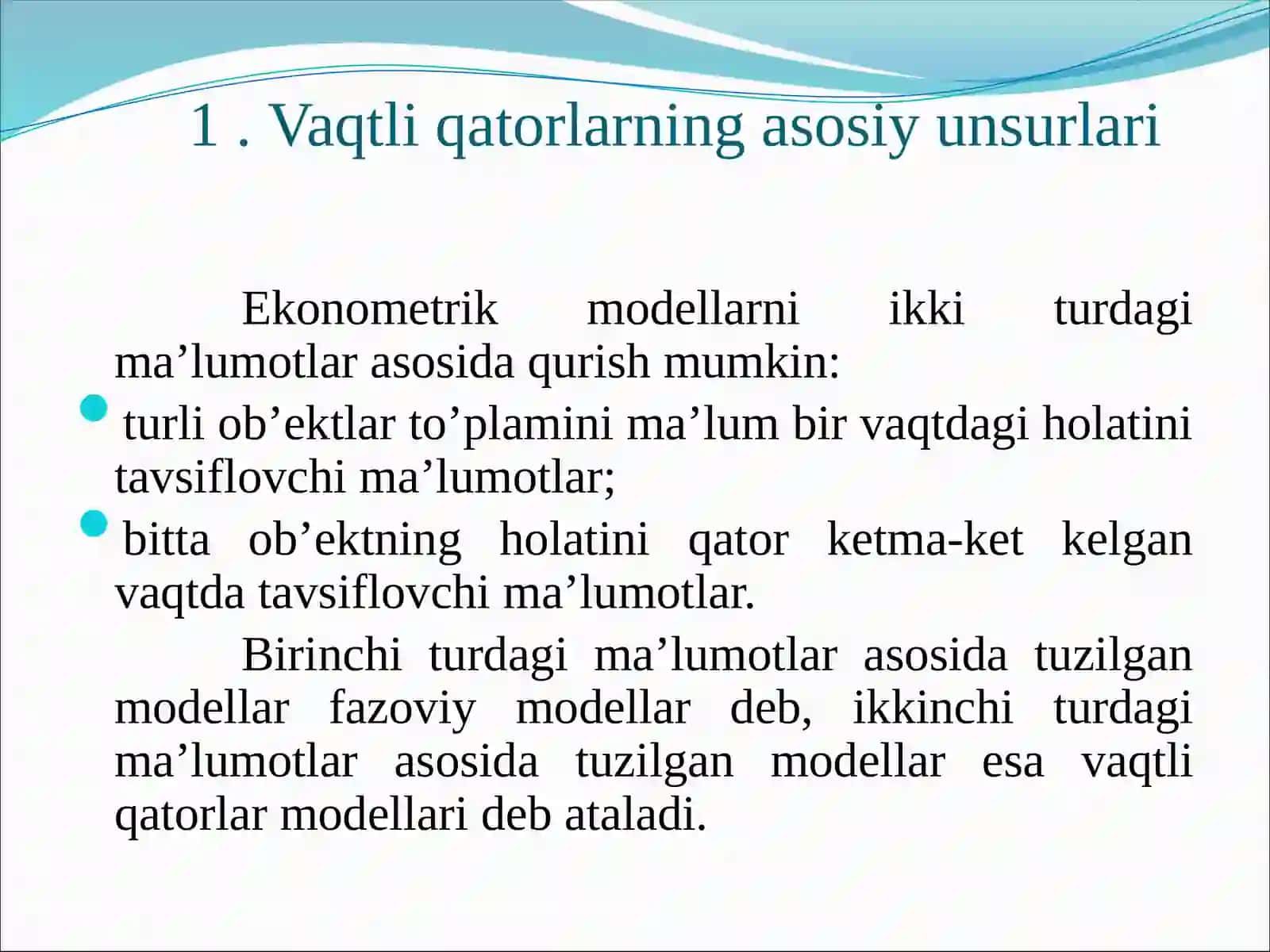 Vaqtliqatorlarning asosiy unsurlari 3