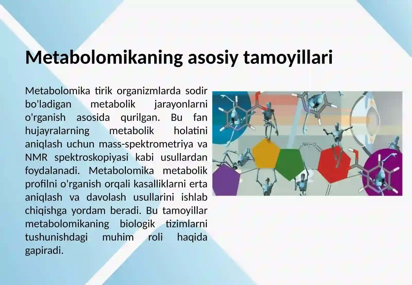 Metabolomika fanining asoslari 3