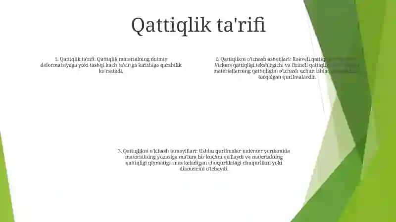 Qattiqlik OʻLchash Vositalari 3