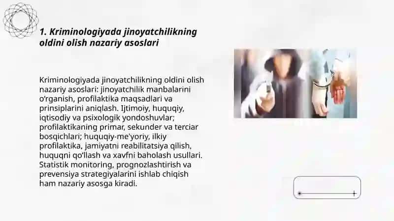 Kriminologiyada jinoyatchilikning oldini olish 3