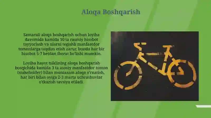 Loyihani boshqarish hayotiy sikli (Project Life Cycle) 3