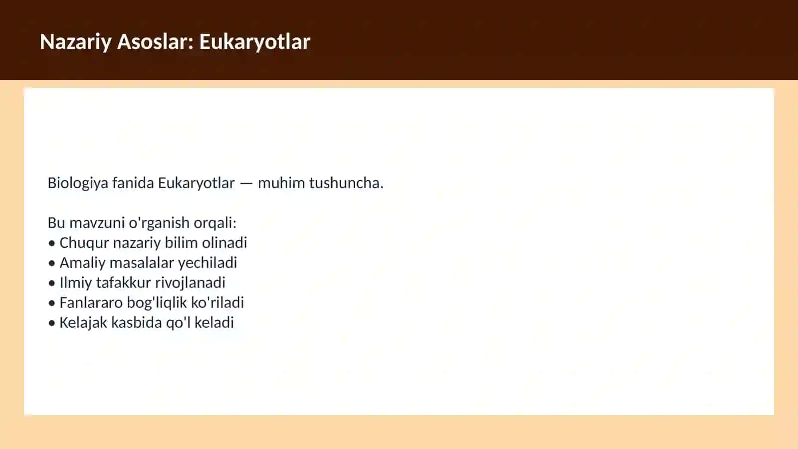 Hujayra tuzilishi 3