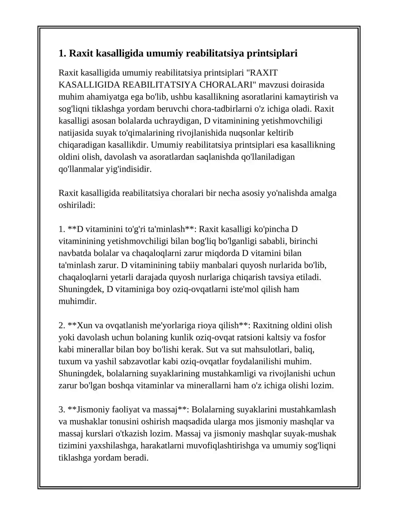 RAXIT KASALLIGIDA REABILITATSIYA CHORALARI 3