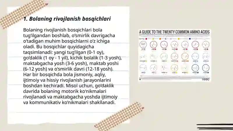 Bolaning rivojlanish sohasidagi kompetensiyalari 3