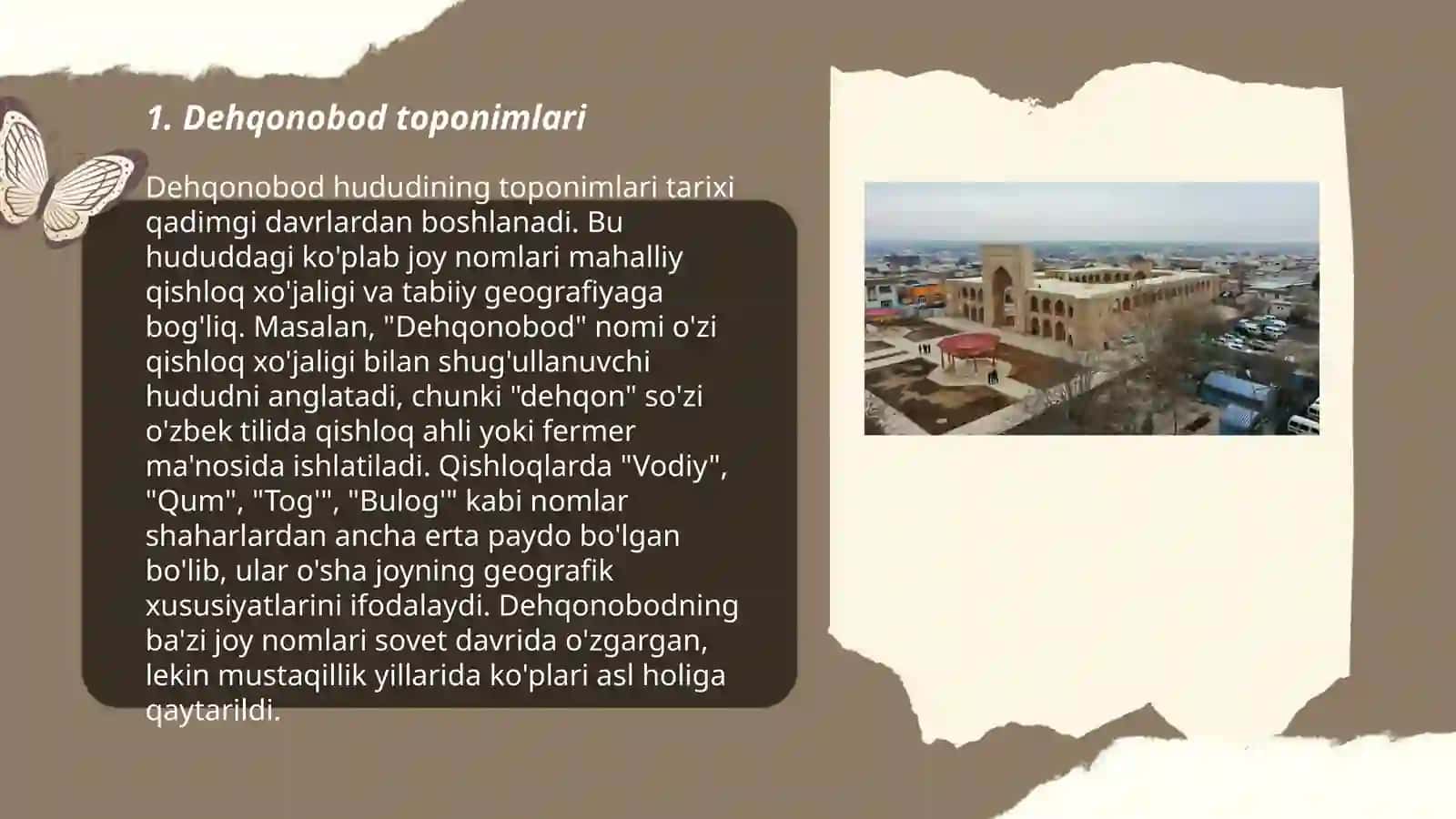 Denov tumani toponimlari 3