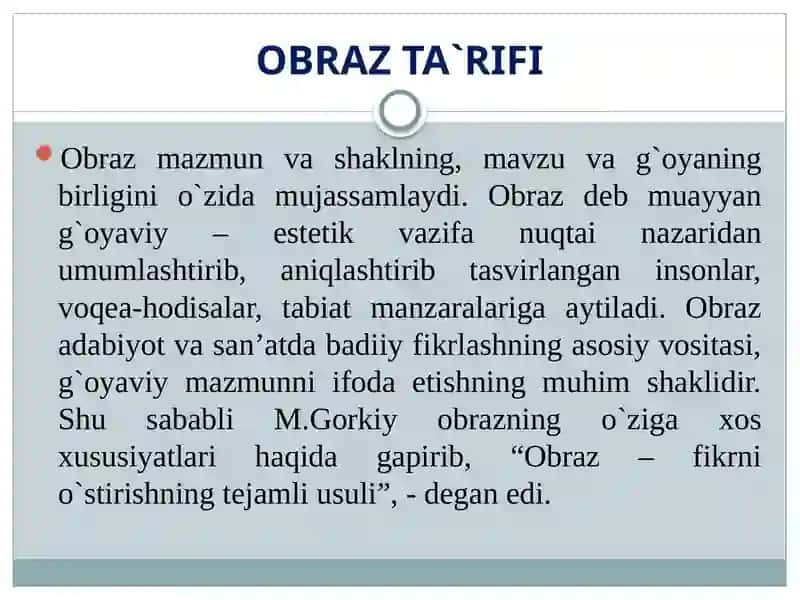 BADIIY OBRAZ TURLARINING MUAYYAN ASAR MISOLIDAGI TAHLILI.pptx 3