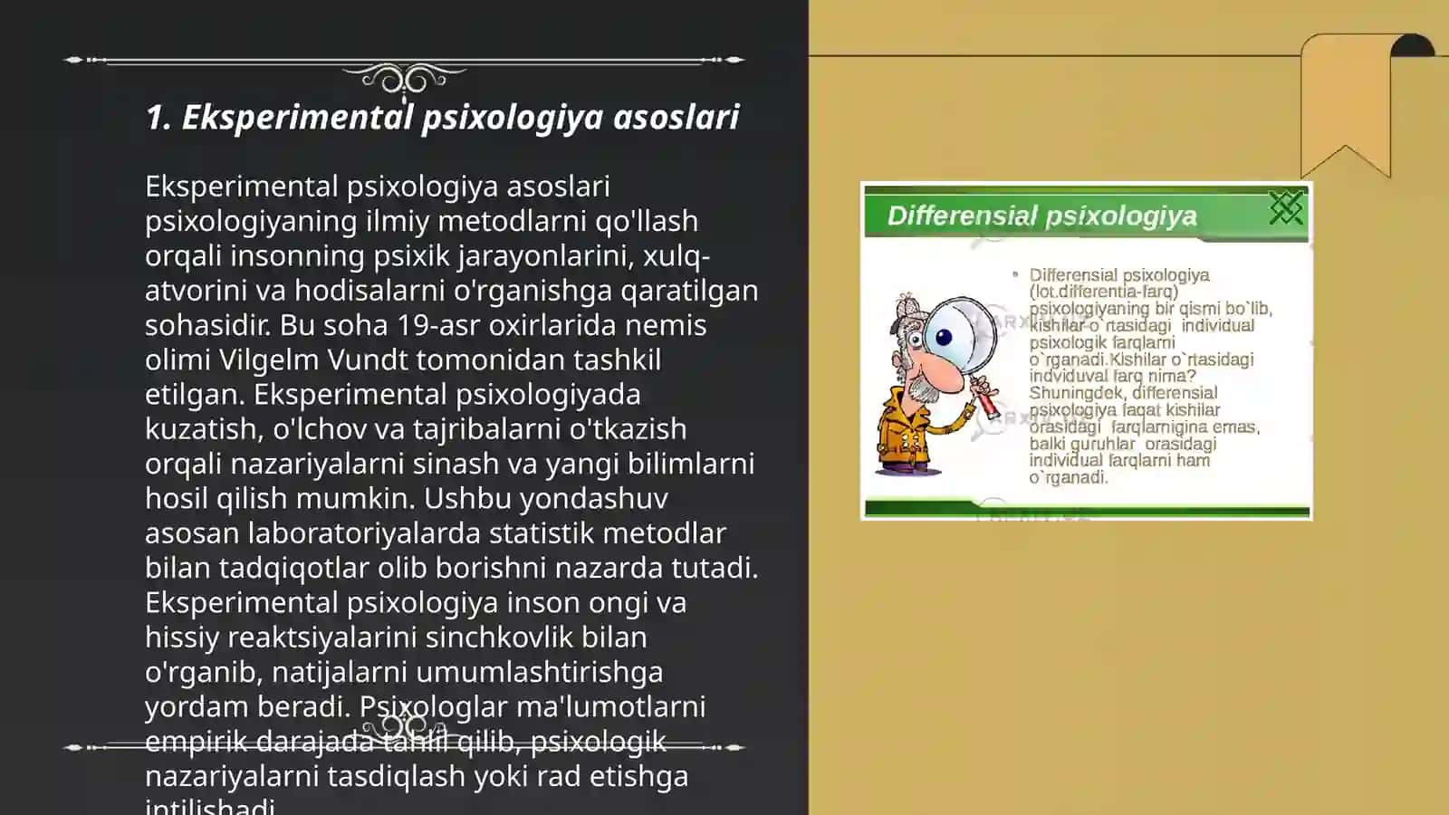 Psixologiyada eksperimental paradigma 3