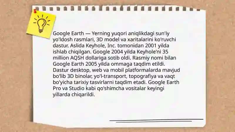 Google Earth dasturi 3