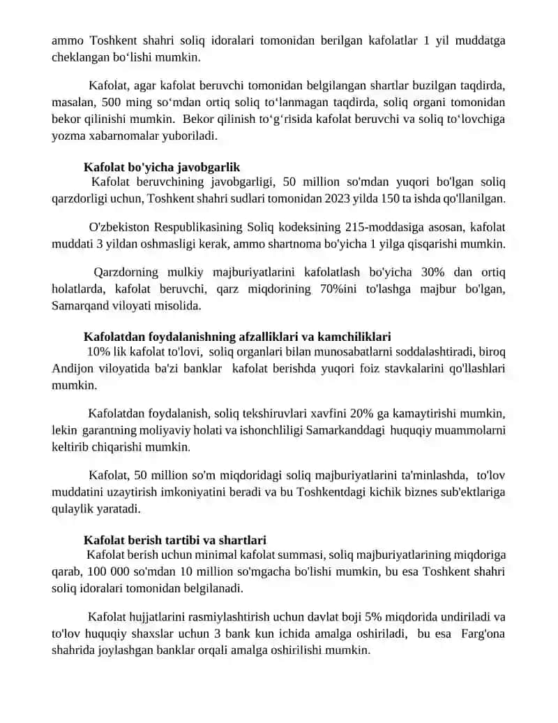 Soliq majburiyatlarining bajarilishini ta'minlash usuli 3