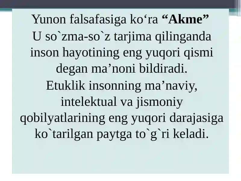 Yetuklikdavrining psixologik xususiyatlari 3