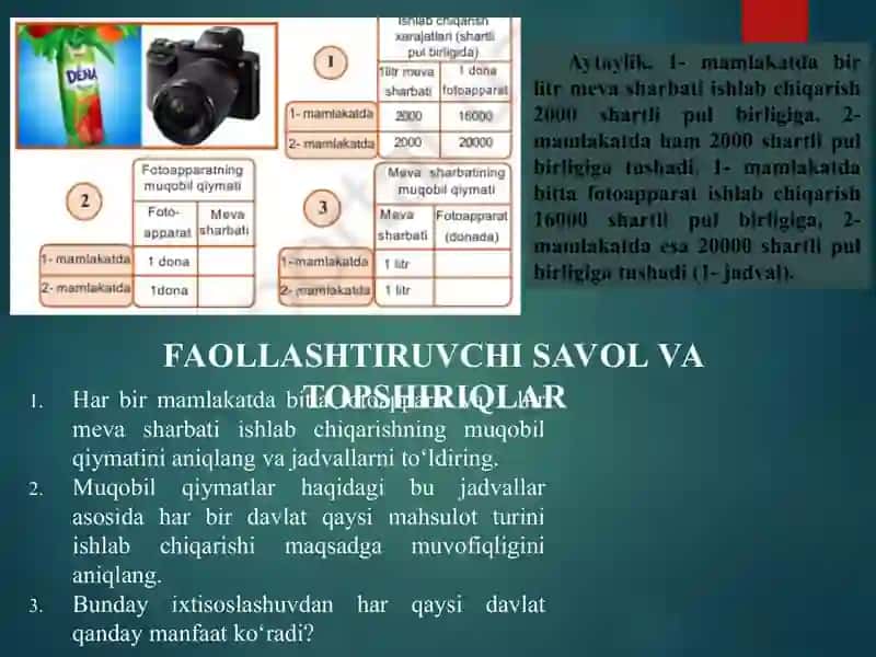 Xalqaro savdoning zaruriyati va uning asosiy ko’rinishlari 3