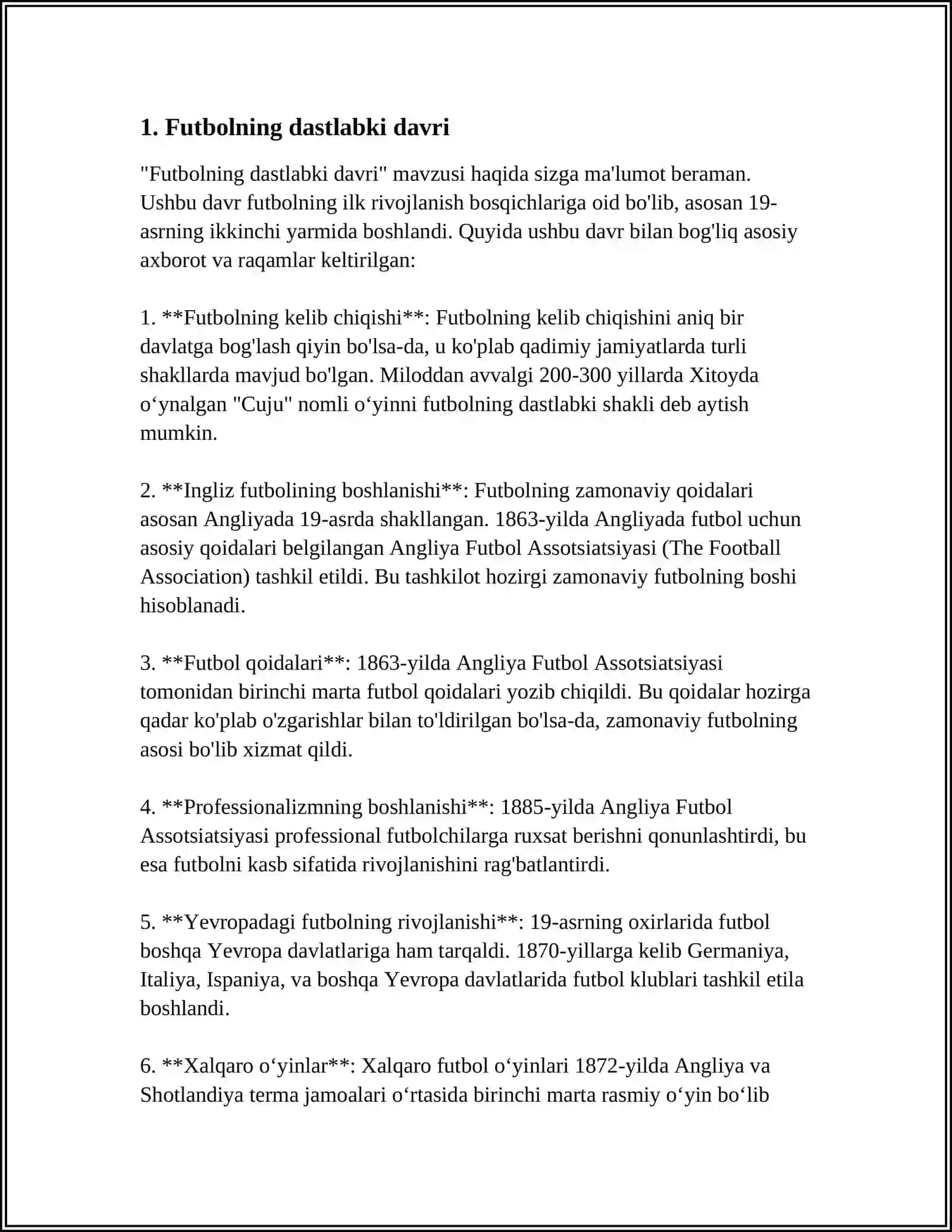 FUTBOLNI RIVOJLANISH TARIXI 3
