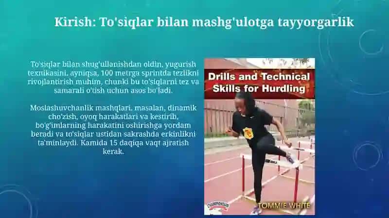 To'siqlar bilan mashg'ulotga tayyorgarlik 3