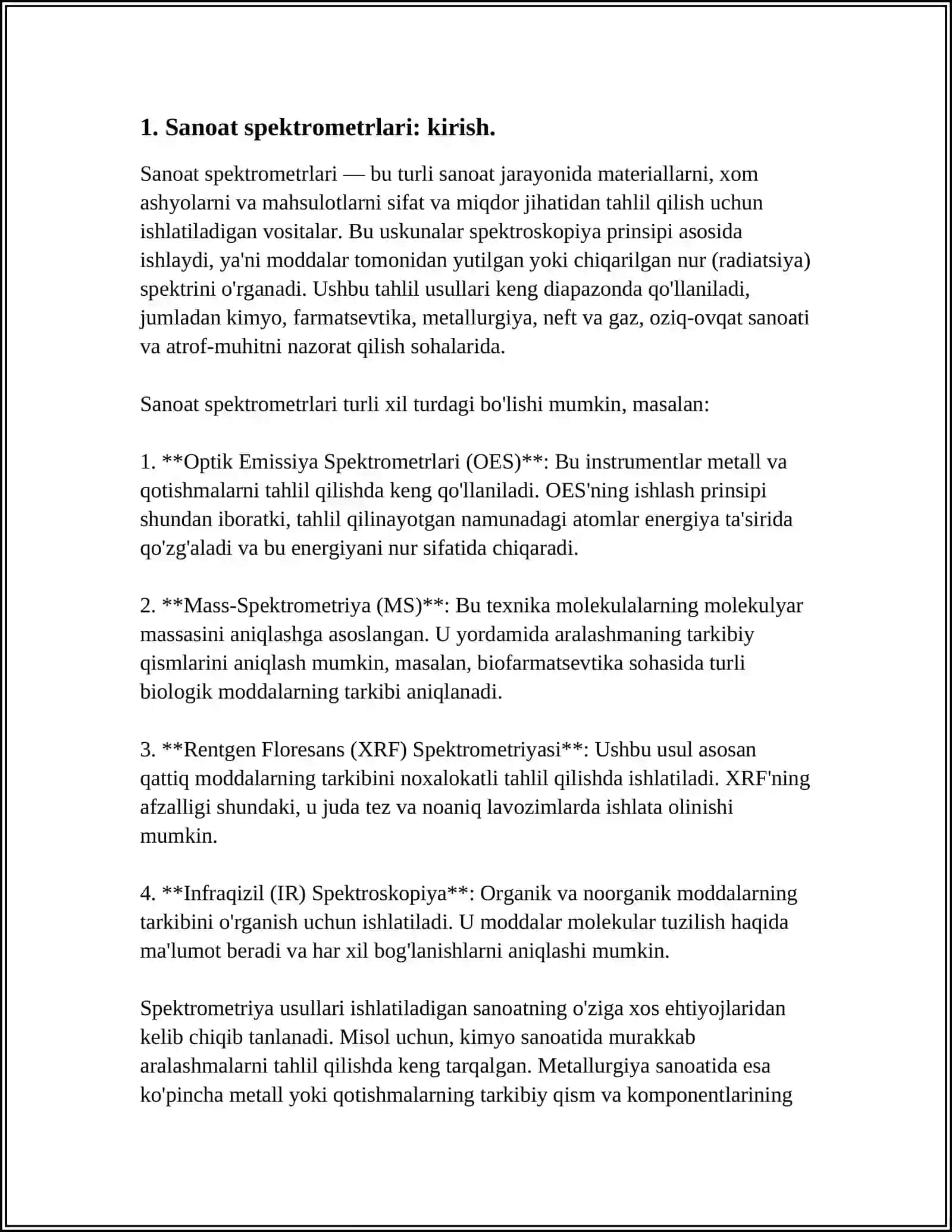 SANOAT SPEKTROMETIRLARI 3