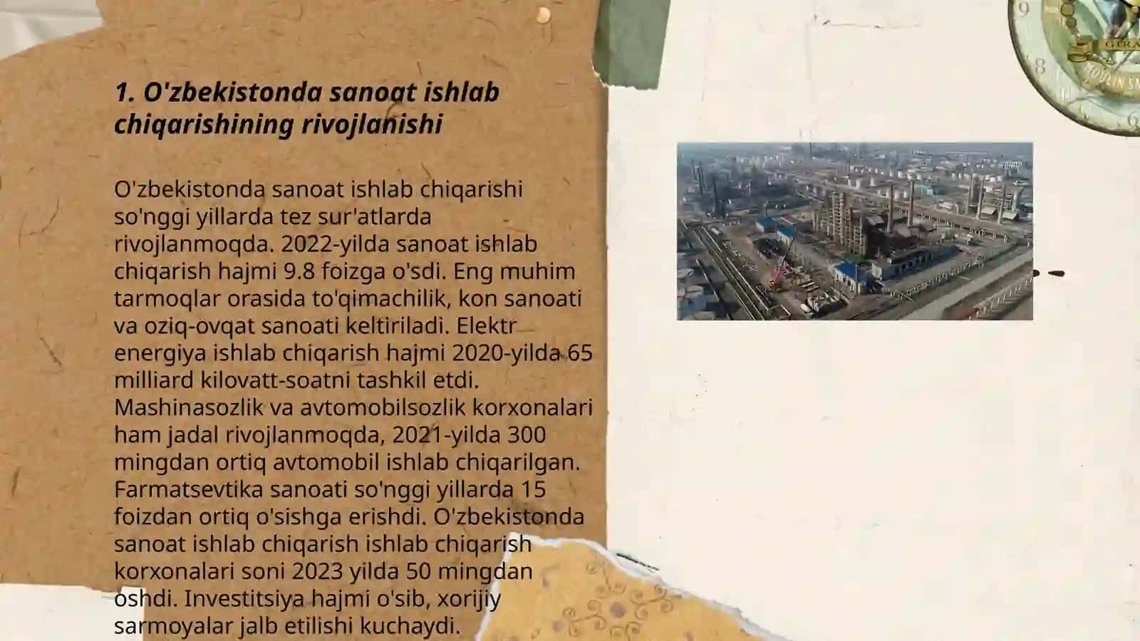 O'zbekiston Respublikasida ishlab chiqarish korxonalari 3
