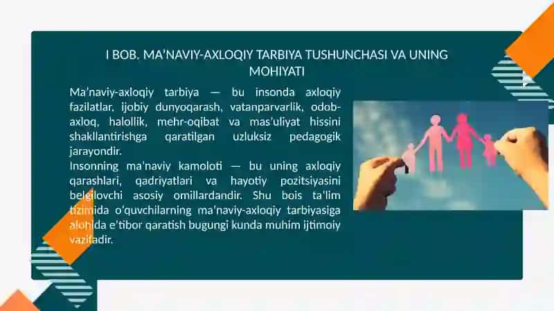 O`quvchilarning ma`naviy axloqiy tarbiyasi 3