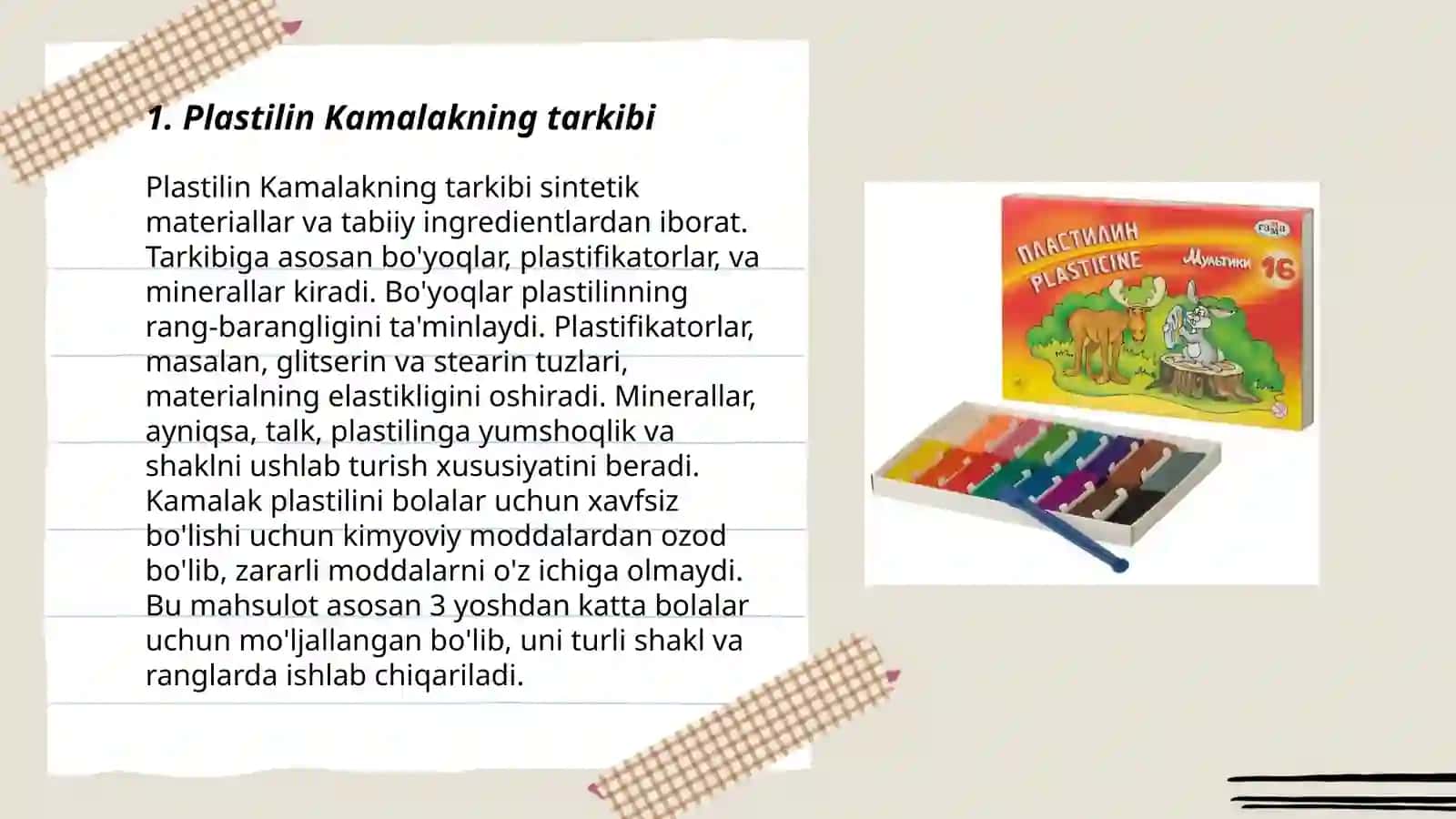 Plastilin kamalak 3