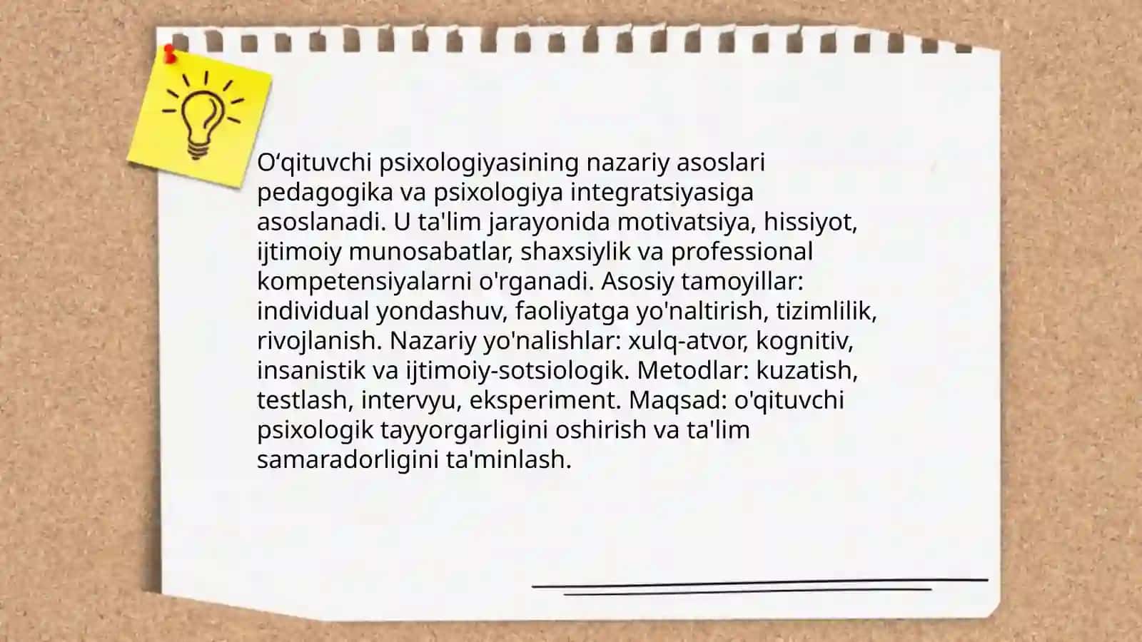Oʻqituvchi psixologiyasi 3