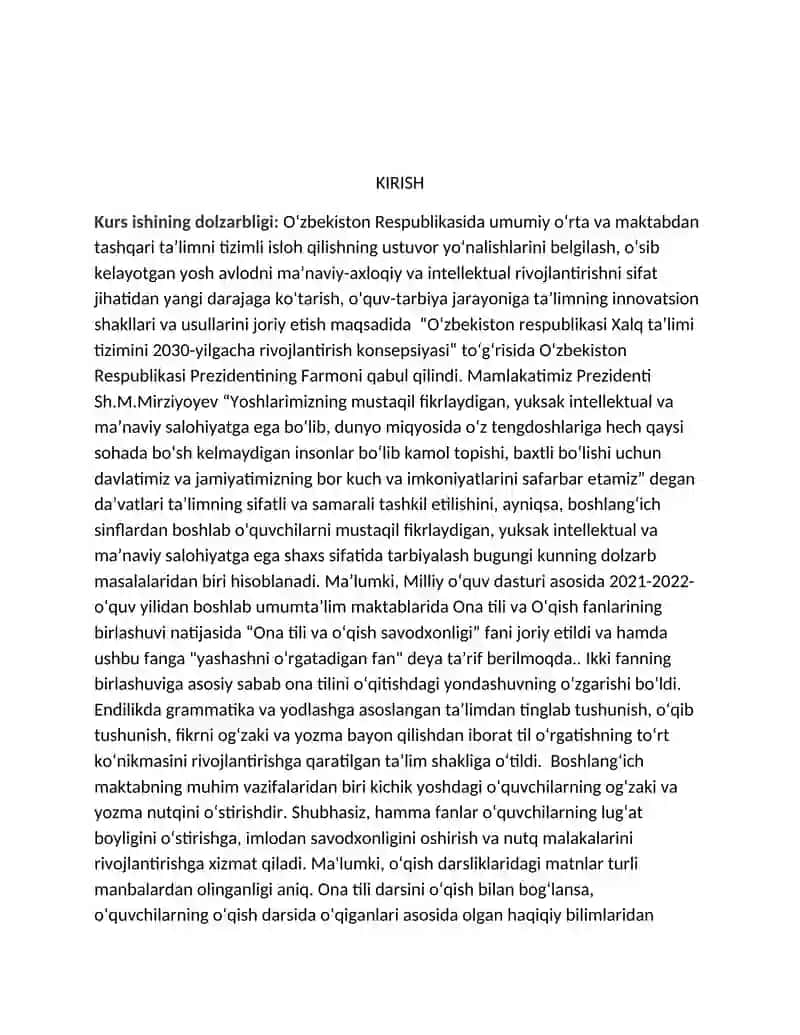 Òqish darslarida "Oltin kuz" mavzusini òrganish. 3