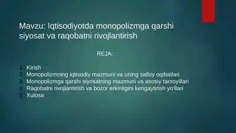 IQTISODIYOT (TARMOQLARI VA SOHALARI BO’YICHA) 3