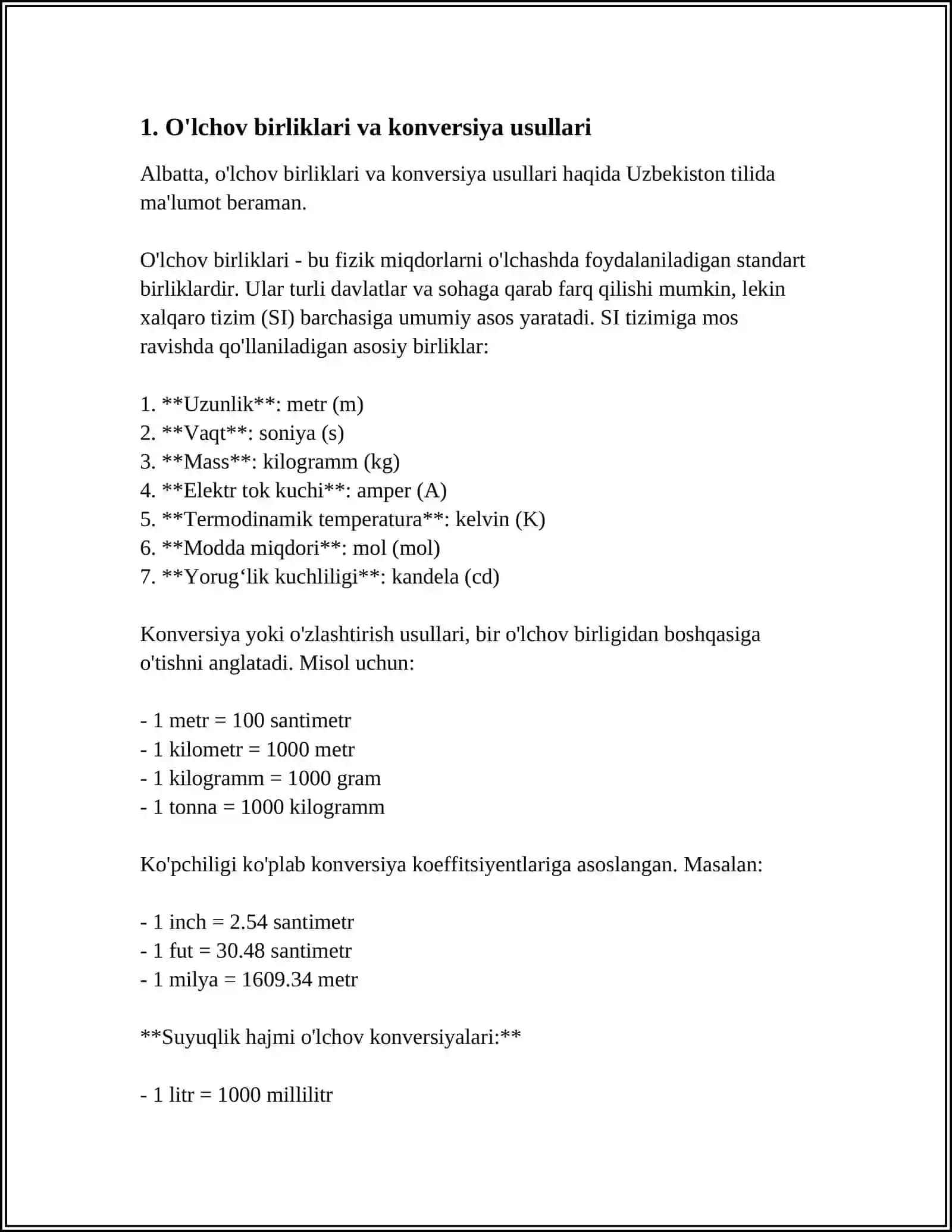 SPORT METROLOGIYA USULLARI 3