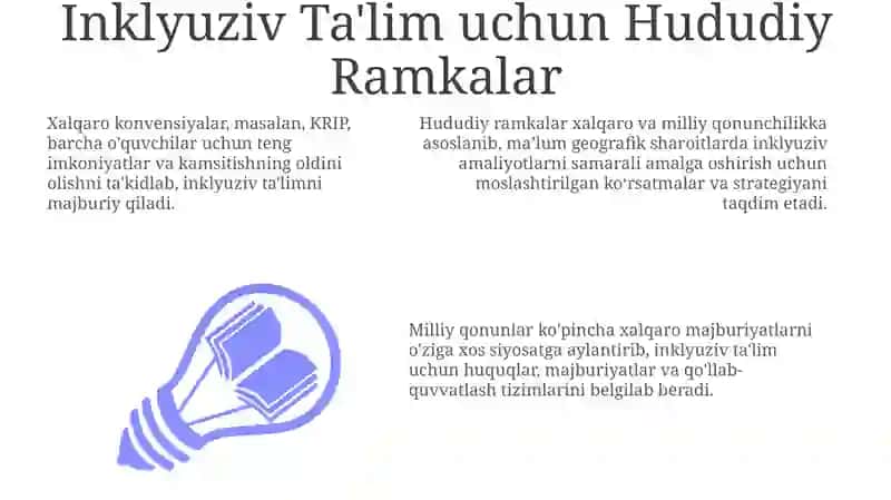 Inklyuziv Ta'lim uchun Hududiy Ramkalar 3