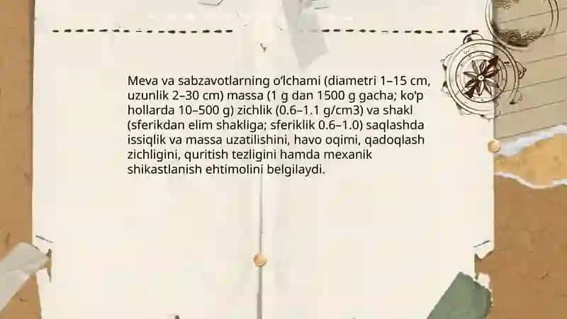 Saqlash va Quritishning Nazariy Asoslari 3