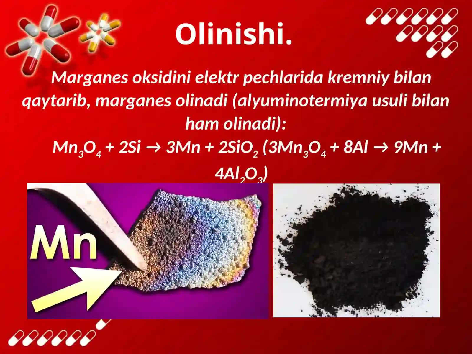 Marganes.Davriyjadvaldagio‘rni. Atomtuzilishi.Ayrimxossalari 3