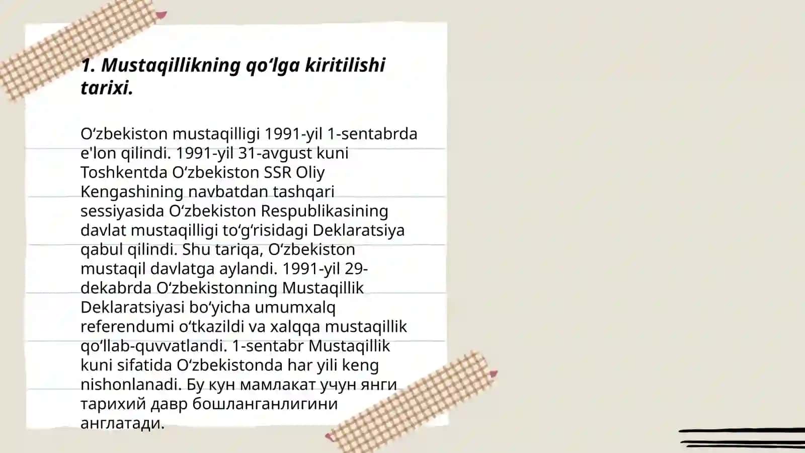 Mustaqillikning tarixiy asoslari 3