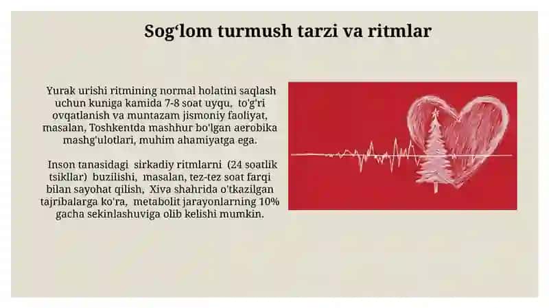 Hayot va sog'liqni ritmlari 3