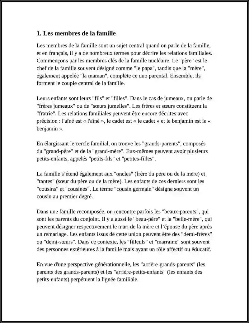 MA FAMILLE (FRENCH) 3