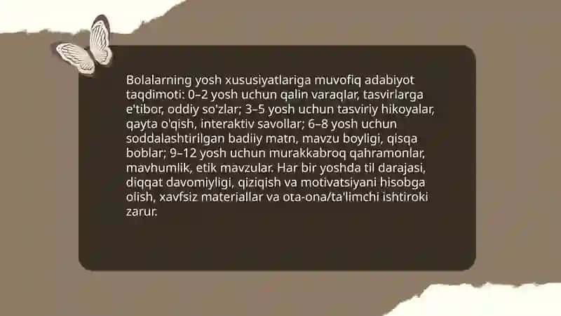 Bolalar bilan ishlashning an'anaviy tamoyillari 3