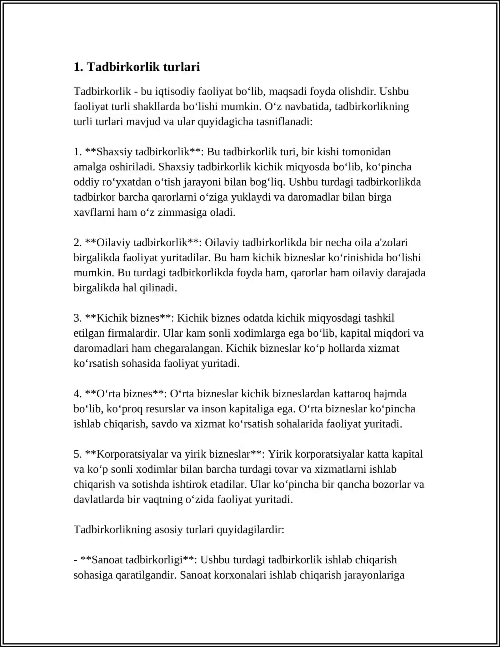 TADBIRKORLIK VA MEHNAT QILISH ERKINLIGI 3