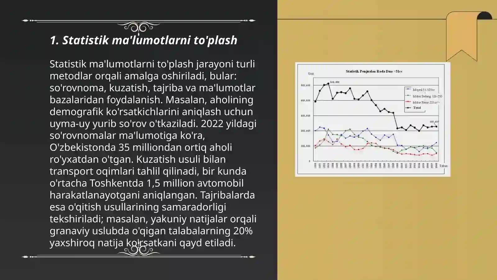 Statistik korsatkichlar 3